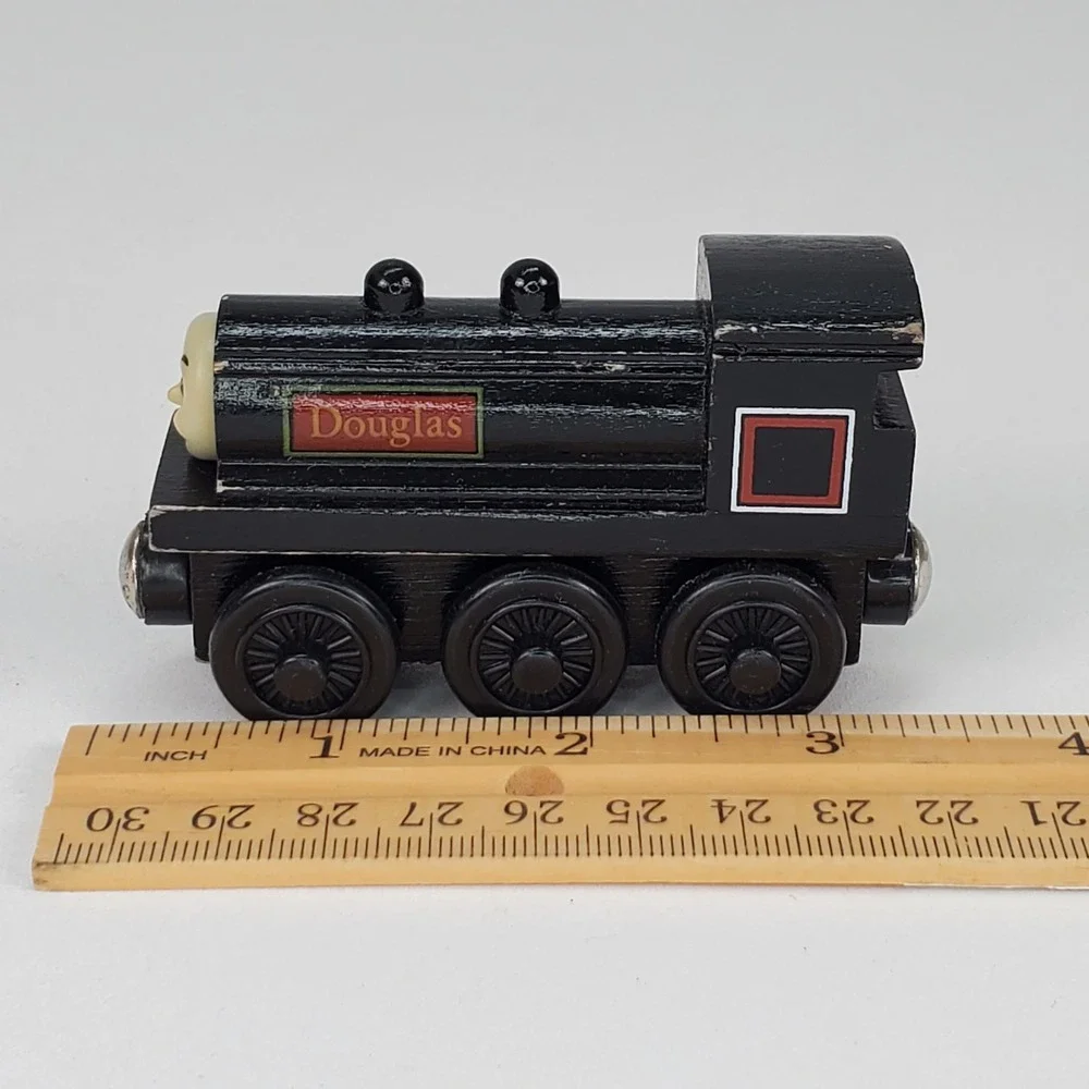Thomas & Friends Wooden Railway Douglas Engine and Number 10 Tender Black Train